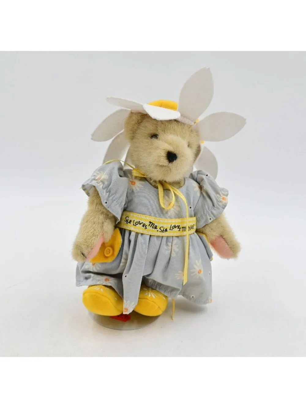 Muffy Vanderbear Daisy Petals Vintage Bear Stuffed Plush W/ Stand